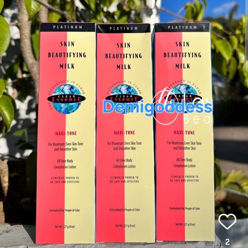 6 Pcs) Clear Essence Platinum Maxi-Tone Skin Beautifying Mik 8oz X6